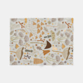 Couverture Polaire Chasseur de champignons Champignons du milieu du s (Devant (Horizontal))