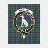 Couverture Polaire Chasseur de clan de Peeblesshire Tartan Plaid (Devant)