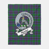 Couverture Polaire Chasseur de peeblesshire Clan Badge Tartan Plaid (Devant)
