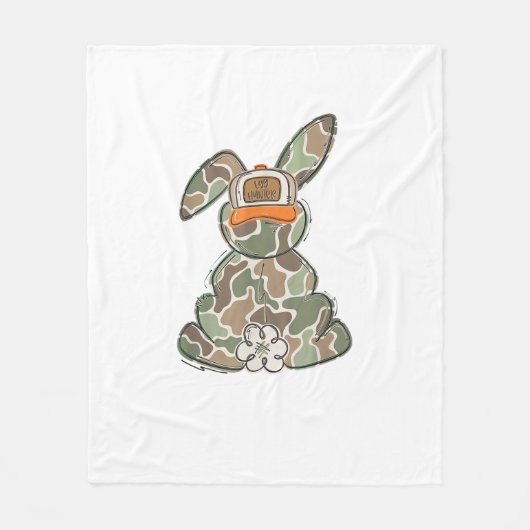 Couverture Polaire Chasseur d'œufs Camo Pâques Tout-petit Jour de Pâq (Devant)