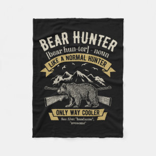 Couverture Polaire Chasseur d'ours T chemise Chasse Vintage Chasse am