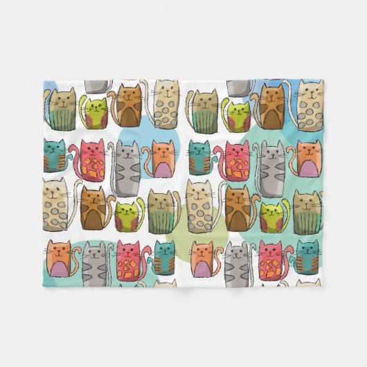 Couverture Polaire Chat! (Devant (Horizontal))