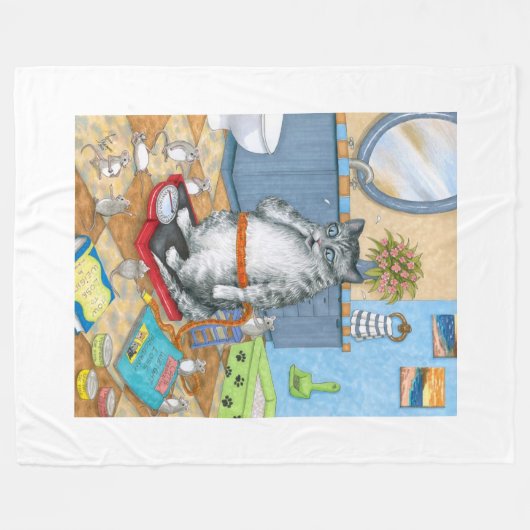 Couverture Polaire Chat 579 (Devant (Horizontal))