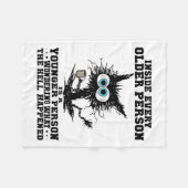 Couverture Polaire Chat À L'Intérieur De Chaque Personne Âgée Est Une (Devant (Horizontal))