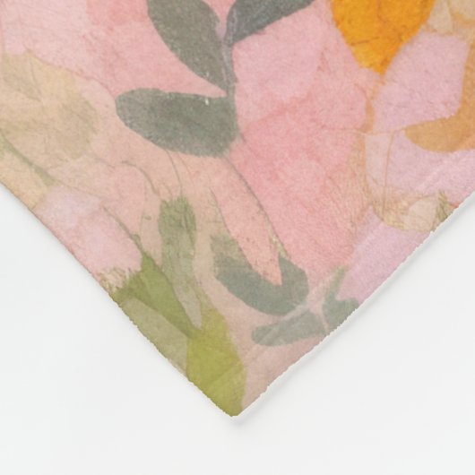 Couverture Polaire Chat À Tabby Orange Volant Dans Un Jardin (Coin)