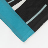 Couverture Polaire Chat Abstrait (Coin)