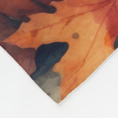 Couverture Polaire Chat abyssin à l'automne quitte Thanksgiving Art (Coin)