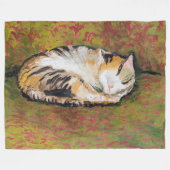 Couverture Polaire Chat, août Macke Fleece Blanket (Devant (Horizontal))
