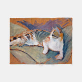 Couverture Polaire Chat, août Macke Fleece Blanket (Devant (Horizontal))