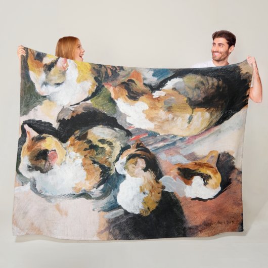 Couverture Polaire Chat, August Macke (En situation)