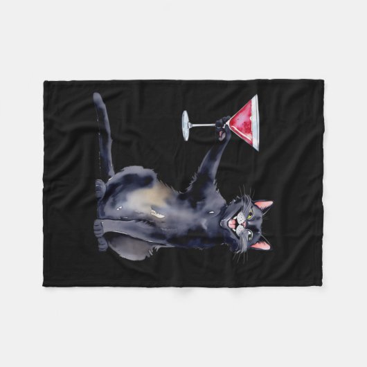Couverture Polaire Chat Avec Martini Gl Tail (Devant (Horizontal))