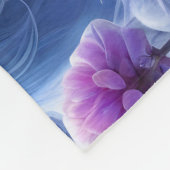 Couverture Polaire Chat blanc élégant dans un royaume magique neigeux (Coin)