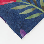 Couverture Polaire Chat Cheeky dans Flower Garden (Coin)