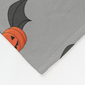 Couverture Polaire Chat Citrouille d'Halloween (Coin)