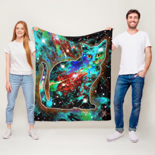 Couverture Polaire Chat cosmique Lambda