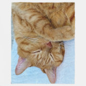 Couverture Polaire Chat couché (Devant)