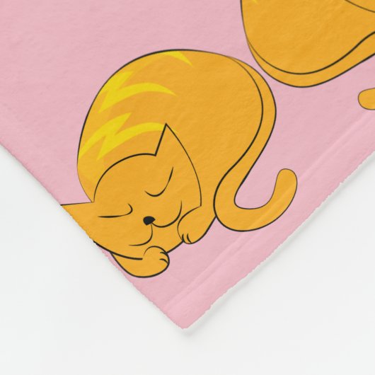 Couverture Polaire Chat couché (Coin)