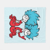 Couverture Polaire Chat dans le Casquette Chose Un & Chose Deux (Devant (Horizontal))