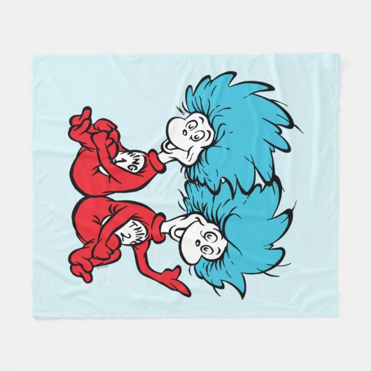 Couverture Polaire Chat dans le Casquette Chose Un & Chose Deux (Devant (Horizontal))