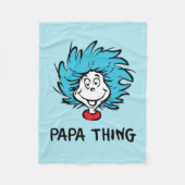 Couverture Polaire Chat dans le Casquette | Chose Une Deux - Papa Thi (Devant)