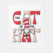 Couverture Polaire Chat dans le Casquette | Le Chat Silly Dans Le Cas (Devant)