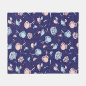 Couverture Polaire Chat Dans Le Casquette | Le Motif du poisson (Devant (Horizontal))