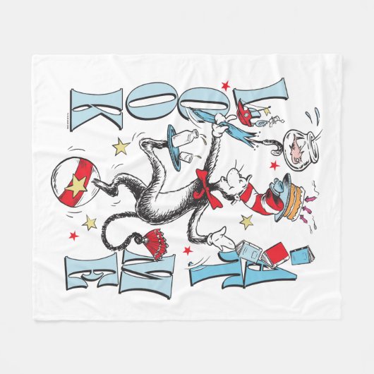 Couverture Polaire Chat dans le Casquette | Regarde-moi (Devant (Horizontal))