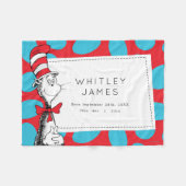 Couverture Polaire Chat dans les statistiques de naissance du bébé Ca (Devant (Horizontal))