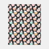 Couverture Polaire Chat dans une tasse Design motif 01 w (Devant)