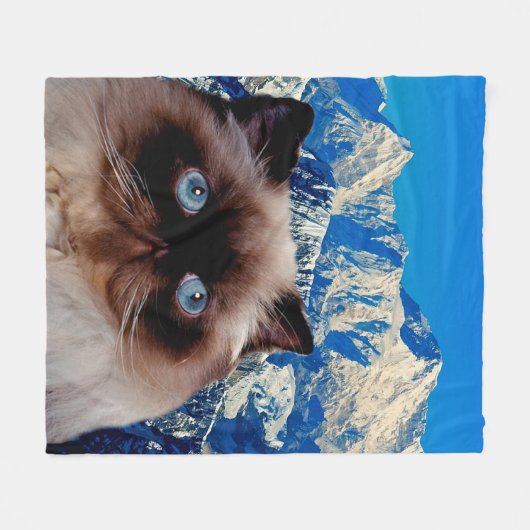 Couverture Polaire Chat de l'Himalaya (Devant (Horizontal))