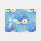 Couverture Polaire Chat de rêve (Devant (Horizontal))