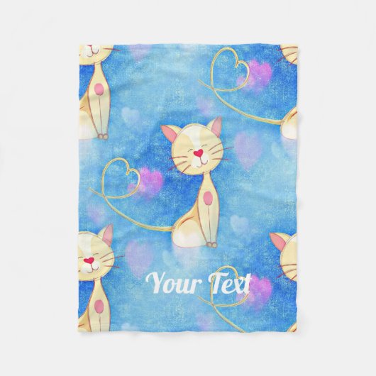 Couverture Polaire Chat de rêve (Devant)