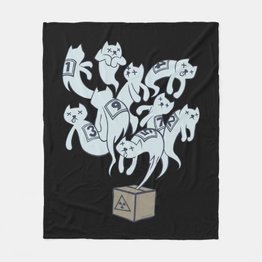 Couverture Polaire Chat de Schrödinger les 9 vies (Devant)