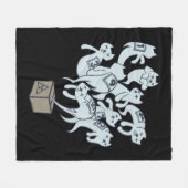 Couverture Polaire Chat de Schrödinger les 9 vies (Devant (Horizontal))