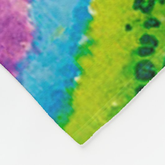 Couverture Polaire Chat en arc-en-ciel, Louis Wain (Coin)