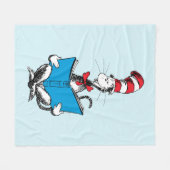 Couverture Polaire Chat en lecture Casquette (Devant (Horizontal))