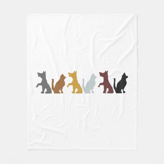 Couverture Polaire Chat Et Chien (Devant)