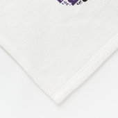 Couverture Polaire Chat et empreinte de patte de nuage de mot (Coin)