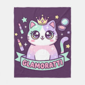 Couverture Polaire Chat Glamoratti (Devant)