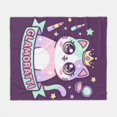 Couverture Polaire Chat Glamoratti (Devant (Horizontal))