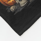 Couverture Polaire Chat Halloween Citrouille Noir (Coin)