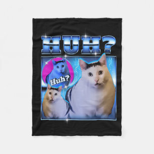 Couverture Polaire Chat hein ? Chat drôle Mème Chat bizarre Bootleg