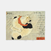 Couverture Polaire Chat japonais, Utagawa Kuniyoshi (Devant (Horizontal))