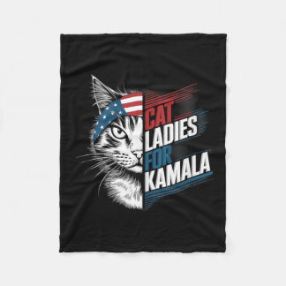 Couverture Polaire Chat Ladies For Kamala President Kamala Harris 202