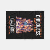 Couverture Polaire Chat Lady Funny Kamala Harris 2024 Chat Propriétai (Devant (Horizontal))