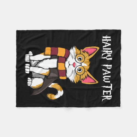 Couverture Polaire Chat Magique Avec Gles Qui Chat (Devant (Horizontal))