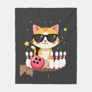 Couverture Polaire Chat Mignon Avec Des Lunettes De Soleil Chat Jouan