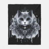 Couverture Polaire Chat Mystique (Devant)