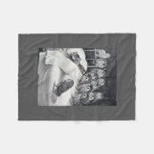 Couverture Polaire Chat Nightmare Owl Bird, Louis Wain (Devant (Horizontal))