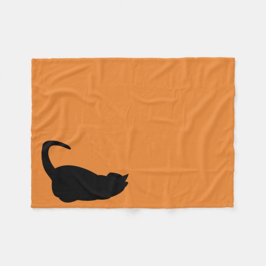 Couverture Polaire Chat noir (Devant (Horizontal))